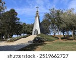 Boldogasszony kápolna chapel near Gébárti-tó lake in Zalaegerszeg, Hungary 