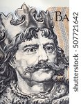 Boleslaw I the Brave portrait from old two thousand zloty 