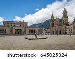 Bolivar Square with Cathedral and Colombian Palace of Justice - Bogota, Colombia