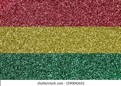 Bolivia flag depicted on many small shiny sequins. Colorful festival background for party - Powered by Shutterstock