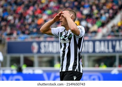 Bologna, Italy, April 24, 2022, Disappointment Of Udinese's Gerard Deulofeu During Italian Soccer Serie A Match Bologna FC Vs Udinese Calcio
