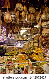 Bologna, Italy / December 2012: Delicatessen Food Store