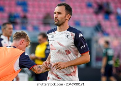 Bologna, Italy, September 21, 2021, Milan Badelj  (Genoa) During Italian Football Serie A Match Bologna FC Vs Genoa CFC