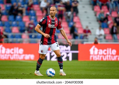 Bologna, Italy, September 21, 2021, Lorenzo De Silvestri (Bologna) Portrait In Action During Italian Football Serie A Match Bologna FC Vs Genoa CFC