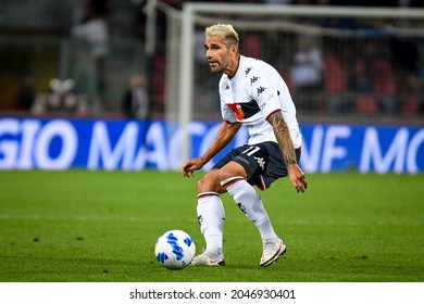 Bologna, Italy, September 21, 2021, Valon Behrami  (Genoa) Portrait In Action During Italian Football Serie A Match Bologna FC Vs Genoa CFC