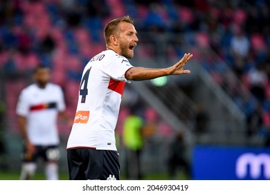 Bologna, Italy, September 21, 2021, Domenico Criscito  (Genoa) Portrait During Italian Football Serie A Match Bologna FC Vs Genoa CFC