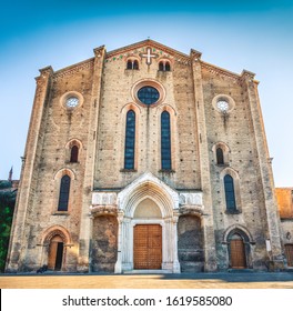 Bologna local landmark of Emilia Romagna region of Italy - Basilica of San Francesco . - Shutterstock ID 1619585080