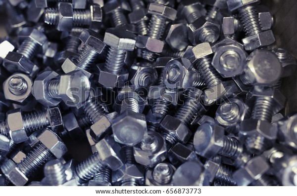 Bolt Nut Background Stock Photo (Edit Now) 656873773