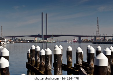 The Bolte Bridge Taken From Outside Marvel Stadium, Docklands Melbourne  