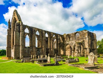Bolton Abbey on the River Wharfe in Wharfedale, North Yorkshire, England, takes its name from the ruins of the 12th-century Augustinian monastery now known as Bolton Priory. 