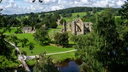 Bolton Abbey In Wharfedale, North Yorkshire, England, Takes Its Name From The Ruins Of The 12th-century Augustinian Monastery Now Known As Bolton Priory.