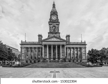 Bolton town hall in black and white, High resolution 100MPixel