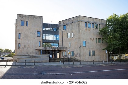 BOLTON, UK -SEPTEMBER 28, 2021:  The Magistrate's Court in the centre of Bolton, Lancashire