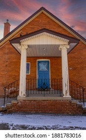 Bolton's True Blue Masonic Hall in Bolton, Ontario, Canada constructed in 1858.