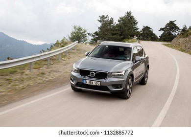 Bolu/Turkey - June 20 2018 : Volvo XC40 Is A Compact Crossover SUV Manufactured By Volvo Cars.