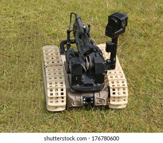A Bomb Disposal Remote Control Robot Device.