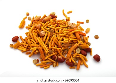 Bombay Mix Is An Tasy Typical Party Snack.