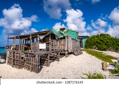 Bonaire Fish Hut Shack Clouds