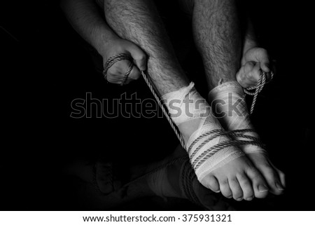 Similar – Image, Stock Photo wetted feet Fishing net