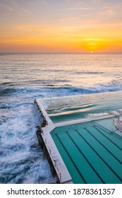 Bondi Pools At Sunrise In Early Summer.