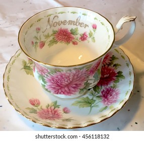 Bone China Teacup And Saucer