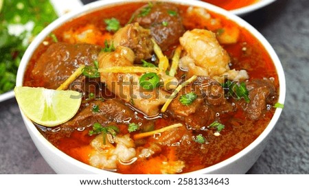 Bone marrow curry - Mutton Curry - Nalli Nihari is a slow cooked delicacy made from fresh goat, lamb, sheep or beef meat. This Indian dish is popular worldwide and top choice of meat lovers