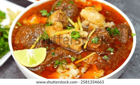 Bone marrow curry - Mutton Curry - Nalli Nihari is a slow cooked delicacy made from fresh goat, lamb, sheep or beef meat. This Indian dish is popular worldwide and top choice of meat lovers