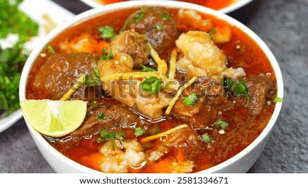 Bone marrow curry - Mutton Curry - Nalli Nihari is a slow cooked delicacy made from fresh goat, lamb, sheep or beef meat. This Indian dish is popular worldwide and top choice of meat lovers