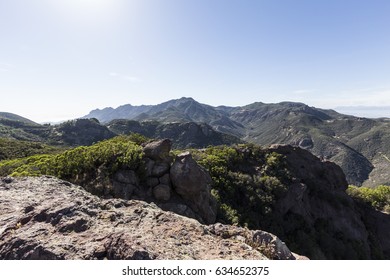 Boney Mountain State Wilderness Area In The Santa Monica Mountains National Recreation Area Near Malibu California.  