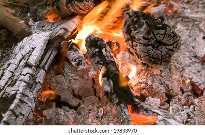 Bonfire background.