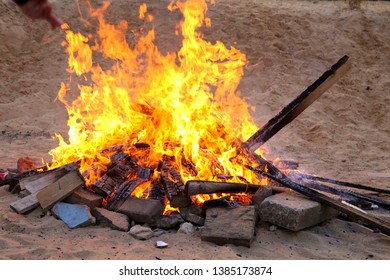 Bonfire Is Lit In Lag BaOmer