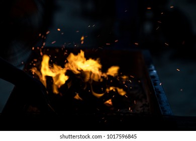 
bonfire at night