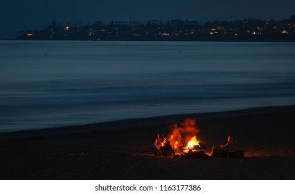 A Bonfire On The Beach With Family And Friends At Night With The Ocean View Is A Great Memory