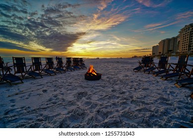 Bonfire Party At The Beach