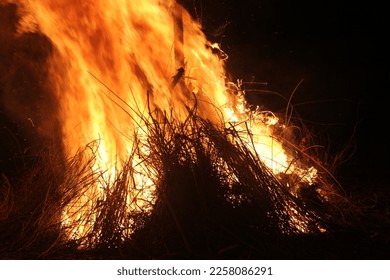 Bonfire of San Antonio ,Albentosa Teruel - Shutterstock ID 2258086291