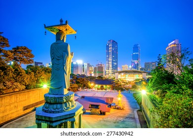 Bongeunsa Temple In Seoul, Korea.