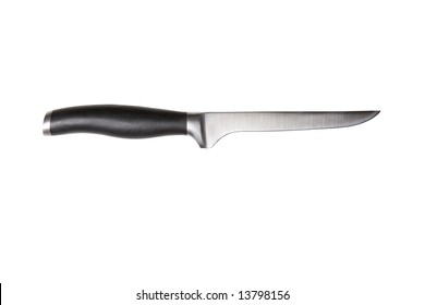 Boning Knife. Isolated On White With Clipping Path.