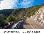 Bonita Canyon Drive to Sugarloaf Mountain in Chiricahua National Monument in Cochise County in Arizona AZ, USA. 