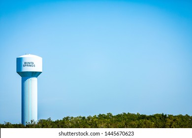 Bonita Springs, FL/ USA - March 5th, 2019

Bonita Springs Water Tower On A Bright Blue Sunny Day. 