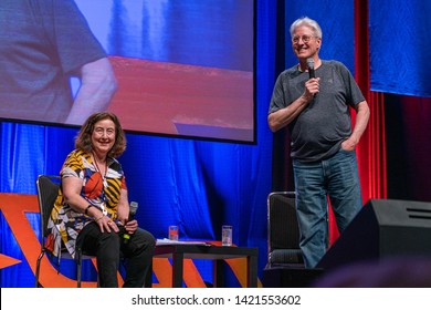 Bonn, Germany - June 8 2019: Lori Dungey And Bruce Boxleitner At FedCon 28, A Four Day Sci-fi Convention. FedCon 28 Took Place Jun 7-10 2019.