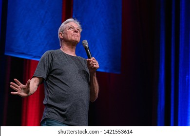 Bonn, Germany - June 8 2019: Bruce Boxleitner (*1950, Actor, Writer - Babylon 5) Talks About His Experiences In The Movie Industry At FedCon 28