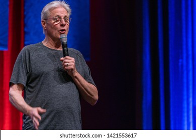 Bonn, Germany - June 8 2019: Bruce Boxleitner (*1950, Actor, Writer - Babylon 5) Talks About His Experiences In The Movie Industry At FedCon 28