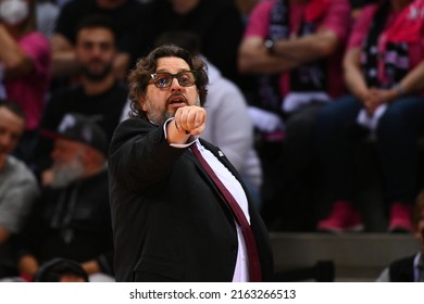 BONN, GERMANY - MAY 30, 2022: Andrea Trinchieri. Bundesliga Play-offs. Basketball Match Telekom Baskets Bonn Vs FCB Bayern München Basket
