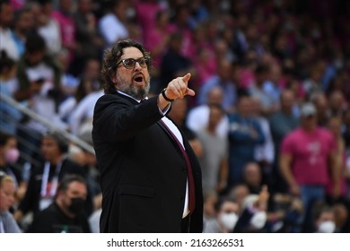 BONN, GERMANY - MAY 30, 2022: Andrea Trinchieri. Bundesliga Play-offs. Basketball Match Telekom Baskets Bonn Vs FCB Bayern München Basket
