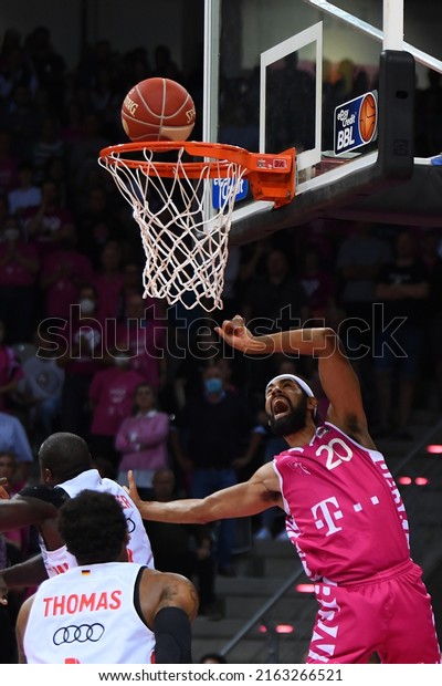 BONN, GERMANY - MAY 30, 2022: Leon Kratzer.\
Bundesliga Play-offs. Basketball match Telekom Baskets Bonn Vs FCB\
Bayern München Basket\
