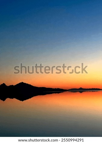 Similar – Foto Bild Bietschorn mountain peak at sunrise