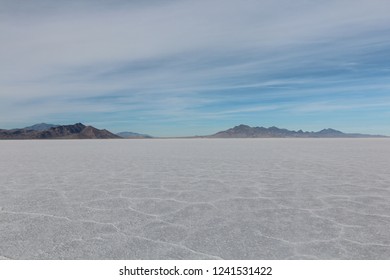 Bonneville Salt Flats Utah Surreal Landscape