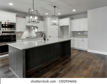 Bonney Lake, WA / USA - Sept. 8, 2019: Luxury kitchen interior - Shutterstock ID 1502934656