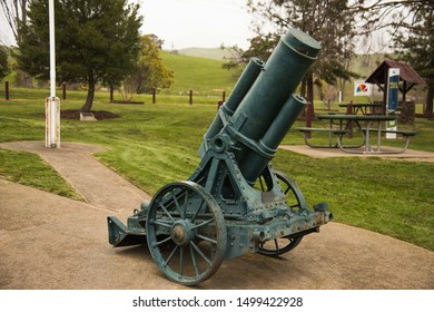 Bonnie Doon, Vic, Australia Circa 2019, Cannon At War Memorial, In The Small Village Of Bonnie Doon In Victoria, Australia, On The Maroondah Highway, In The Shire Of Mansfield. North-east Of Melbourne