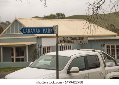 Bonnie Doon, Vic, Australia Circa 2019, Sign In The Small Village Of Bonnie Doon In Victoria, Australia, On The Maroondah Highway, In The Shire Of Mansfield. North-east Of Melbourne